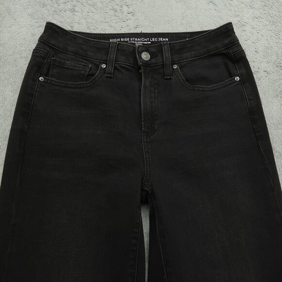 Chico's Jeans Women's Size 00R US-2R Dark Gray High-Rise Straight 28.5" Inseam - Picture 12 of 16